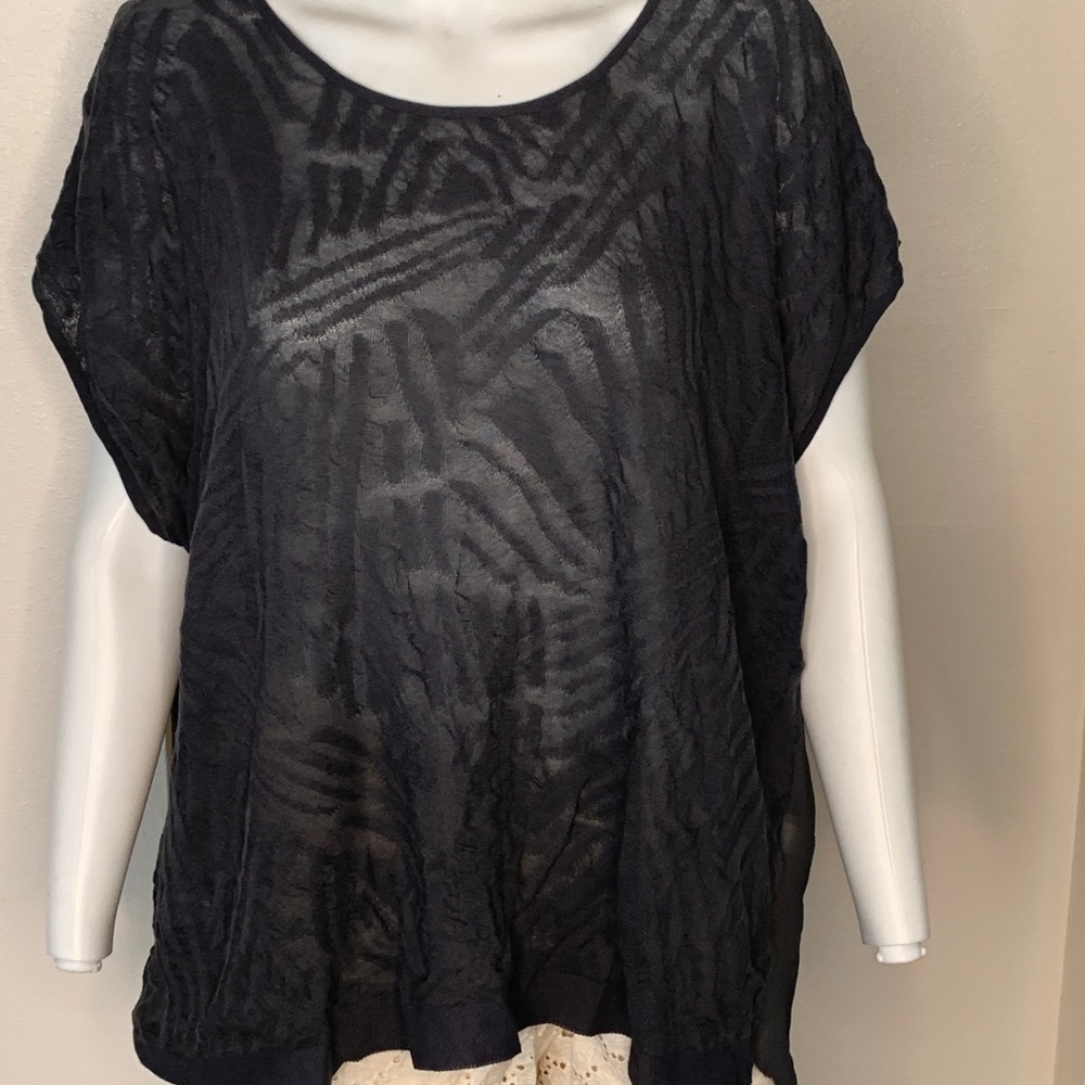 Grey loose fitting top